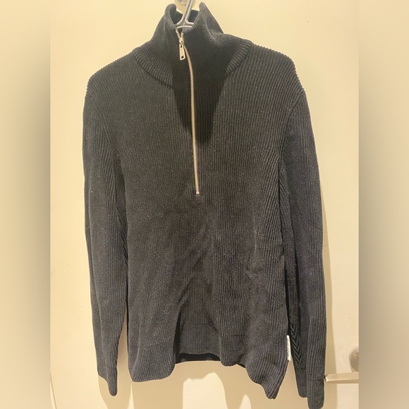 ⭐️Marc O’Polo Zipped Cotton Crewneck Sweater⭐️ - Picture 1 of 8